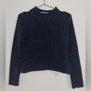 Arizona Jean Company Navy Blue Boucle Sweater Women’s Size Smal